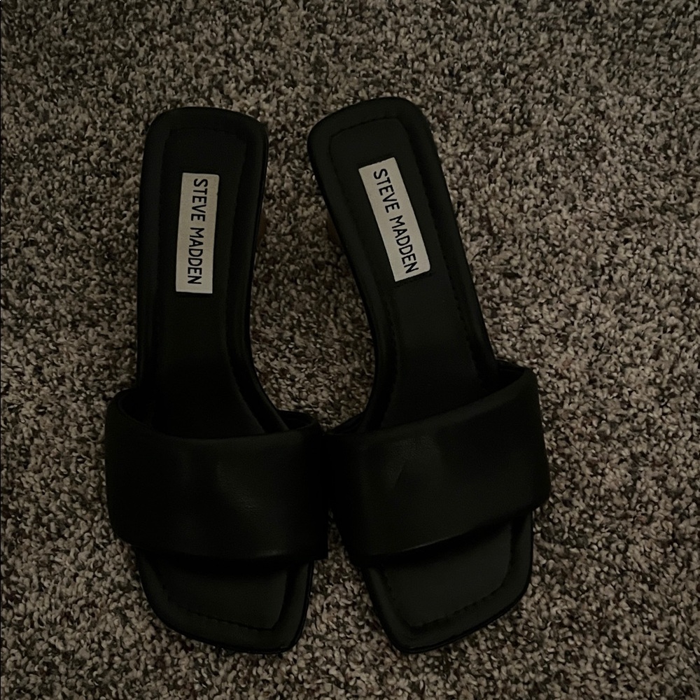 Steve Madden Black Women's Sandals